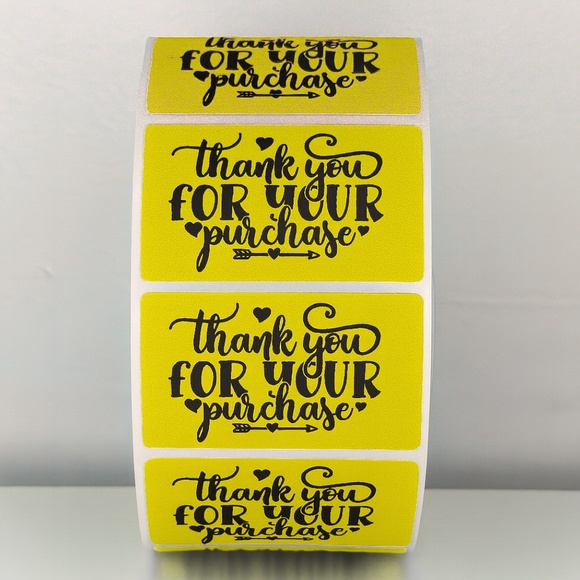Thank You For Your Purchase Stickers – Small Business Packaging Labels 2" - Picture 11 of 11